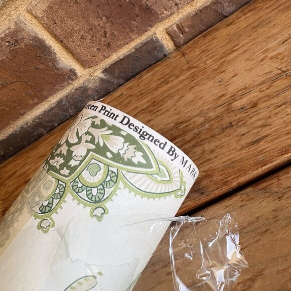 Mark D. Sikes Montecito Medallion Leaf Green Wallpaper 10 Yds New Open Box - Picture 4 of 10